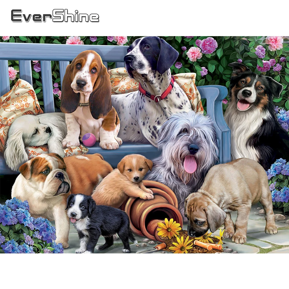 EverShine Diamond Mosaic Animal Picture Of Rhinestones Diamond Embroidery Dog Painting Flower Cross Stitch Handmade Gift
EverShine Diamond Mosaic Animal Picture Of Rhinestones Diamond Embroidery Dog Painting Flower Cross Stitch Handmade Gift