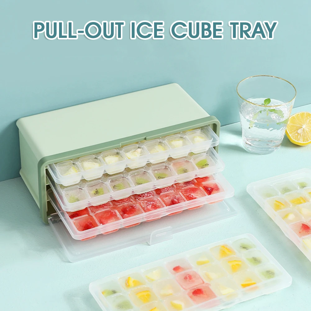 Silicone Ice Cube Tray 24 Grid Square Ice Ball Mold with Flexible Release Ice Cube Maker Bar Kitchen Tools Form for Ice 3 In 1
Silicone Ice Cube Tray 24 Grid Square Ice Ball Mold with Flexible Release Ice Cube Maker Bar Kitchen Tools Form for Ice 3 In 1