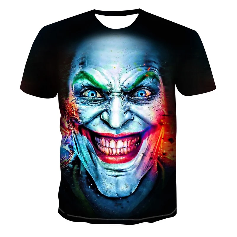 The Latest Hot-selling Clown T-shirt For Men And Women Multifunctional 3d Printing Horror Fashion Round Neck Shirt Size Xs-4xl
The Latest Hot-selling Clown T-shirt For Men And Women Multifunctional 3d Printing Horror Fashion Round Neck Shirt Size Xs-4xl