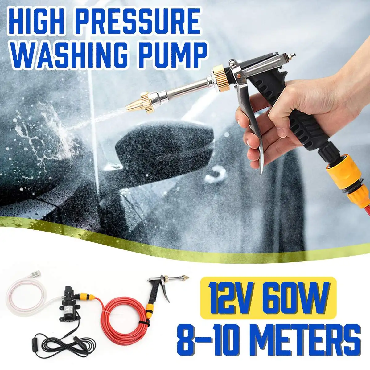 Cordless High Pressure Car Washer Gun Handheld Auto Spray Powerful Car Washer Garden Water Jet Device & Car Cigarette Lighter
Cordless High Pressure Car Washer Gun Handheld Auto Spray Powerful Car Washer Garden Water Jet Device & Car Cigarette Lighter