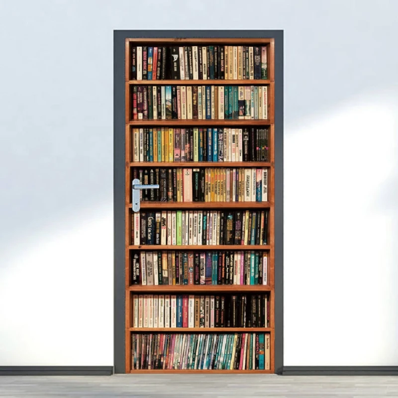 Creative 3D Door Sticker Bookshelf Bookcase Wallpaper Self Adhesive Wall Mural 87HA
Creative 3D Door Sticker Bookshelf Bookcase Wallpaper Self Adhesive Wall Mural 87HA