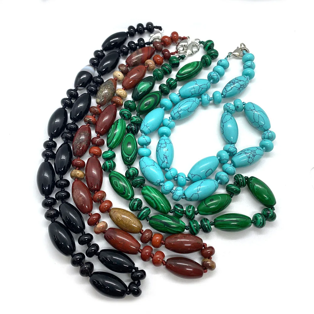 Ожерелье из натурального камня оливковый Овальный зеленый авантюрин белый горошек синий опал Модные Винтажные Ювелирные изделия 
Ожерелье из натурального камня оливковый Овальный зеленый авантюрин белый горошек синий опал Модные Винтажные Ювелирные изделия