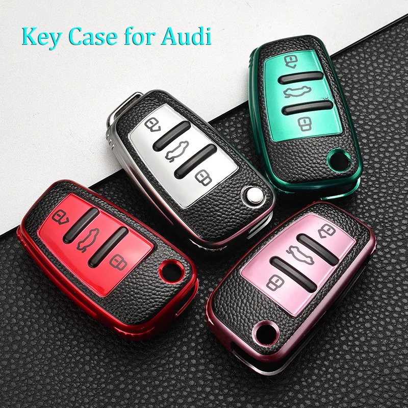 car key case cover for audi a3 8p 8v a4 b7 b8 b5 b9 a1 a5 q7 q5 a6 4f c6 c5 c7 q3 s3 a7 a8 c4 tt 8n remote keychain PU TPU
car key case cover for audi a3 8p 8v a4 b7 b8 b5 b9 a1 a5 q7 q5 a6 4f c6 c5 c7 q3 s3 a7 a8 c4 tt 8n remote keychain PU TPU