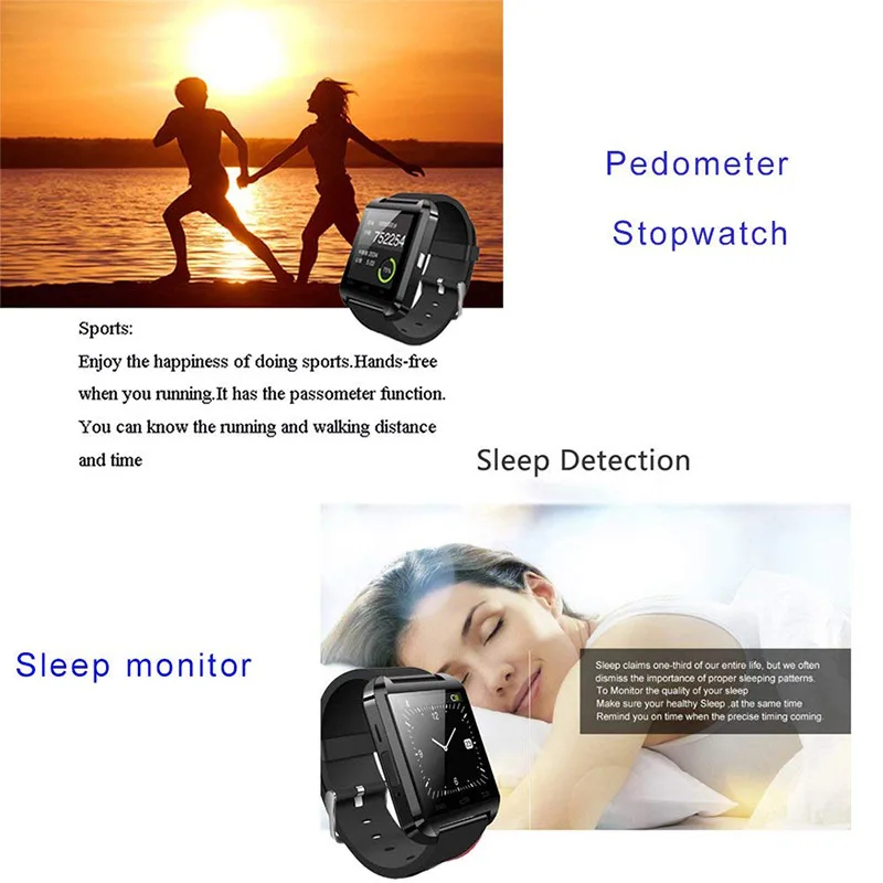 ZK20 U8 Smartwatch Bluetooth Wristwatch Sport Digital Watch Wearable Clock Electronic Device Smart Watch For IOS Android Phone
ZK20 U8 Smartwatch Bluetooth Wristwatch Sport Digital Watch Wearable Clock Electronic Device Smart Watch For IOS Android Phone