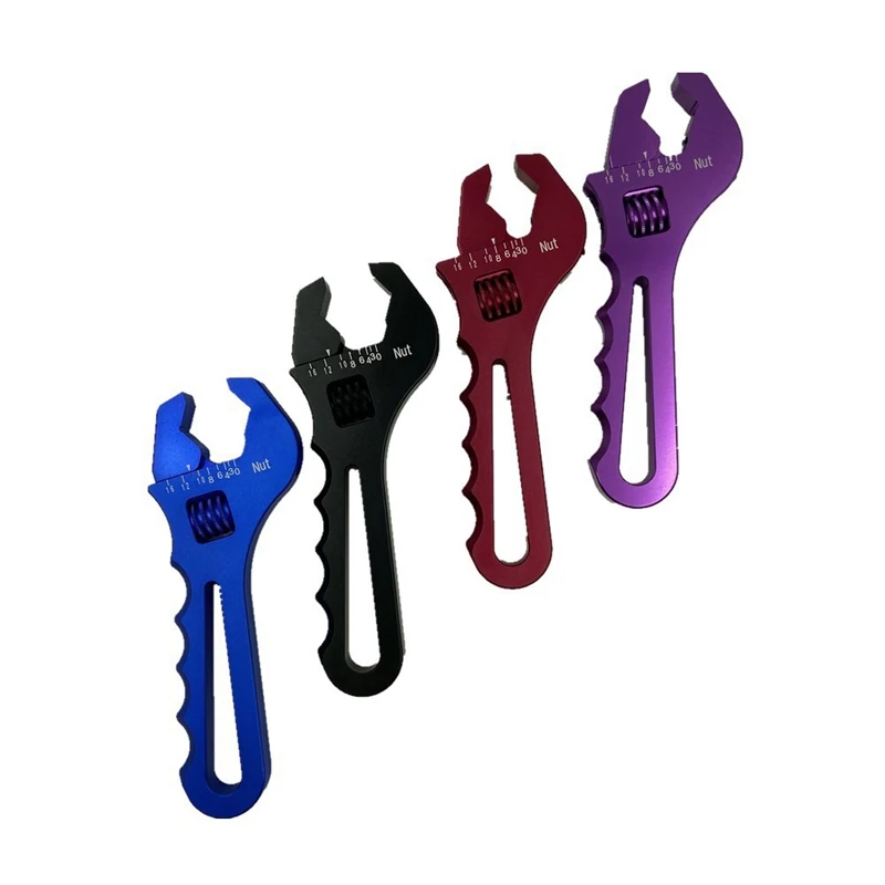 Adjustable Wrench, An Wrench, Aluminum Wrench Hose Fitting Tool Aluminum Spanner AN3-AN16
Adjustable Wrench, An Wrench, Aluminum Wrench Hose Fitting Tool Aluminum Spanner AN3-AN16