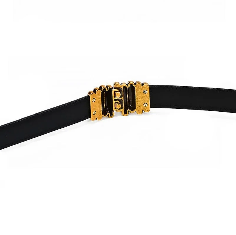 Retro Women's Belt Fashion Adjustment Genuine Leather Thin Belt Ladies Pair Buckle Belt Women's Decoration Matching Dress
Retro Women's Belt Fashion Adjustment Genuine Leather Thin Belt Ladies Pair Buckle Belt Women's Decoration Matching Dress