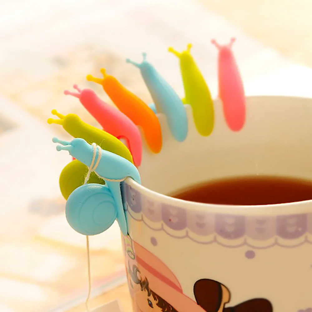 10pcs Creative Cute Snail Shape Silicone Tea Bag Holder Cup Mug Candy Colors Gift Set Tea Balls Tools Random Color Tea Strainers
10pcs Creative Cute Snail Shape Silicone Tea Bag Holder Cup Mug Candy Colors Gift Set Tea Balls Tools Random Color Tea Strainers