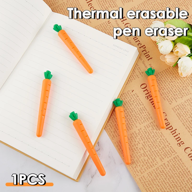 1 pc Erasable Pen Special Rubber Carrot Shape Eraser for Erasable Gel Pen Correction Supplies Students Daily Needs
1 pc Erasable Pen Special Rubber Carrot Shape Eraser for Erasable Gel Pen Correction Supplies Students Daily Needs