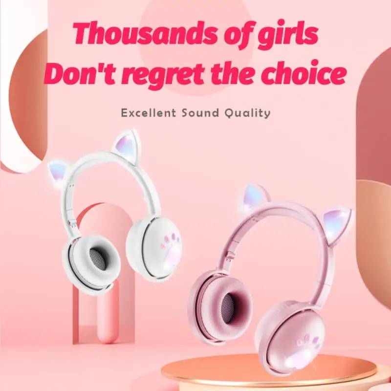 Cat Ears Earphones Wireless Headphones Music Stereo Blue-tooth Headphone With Mic For Children Daughter Gamer Headset Kid Gifts
Cat Ears Earphones Wireless Headphones Music Stereo Blue-tooth Headphone With Mic For Children Daughter Gamer Headset Kid Gifts