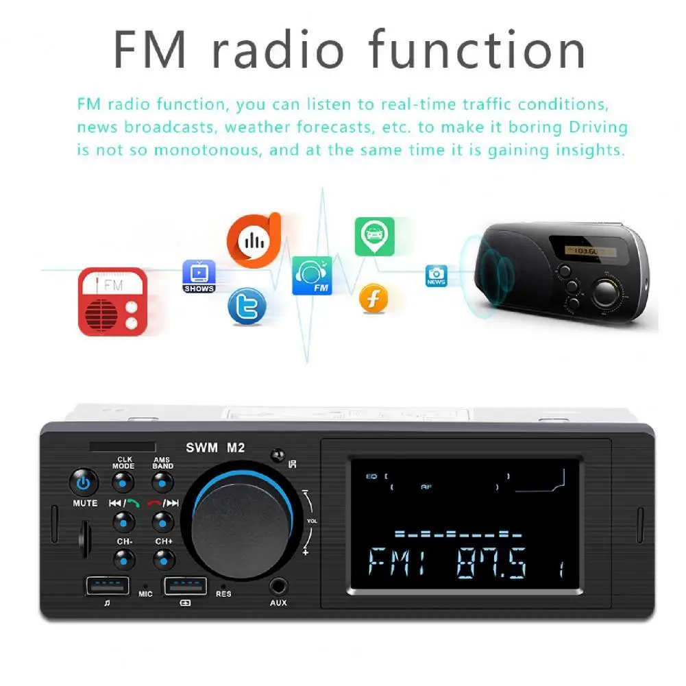 Car Bluetooth V4.0 AUX USB TF FM Hands-free Call Fast Charging MP3 Player Car Bluetooth Fast Charging MP3 Player MP3 Player Hot
Car Bluetooth V4.0 AUX USB TF FM Hands-free Call Fast Charging MP3 Player Car Bluetooth Fast Charging MP3 Player MP3 Player Hot