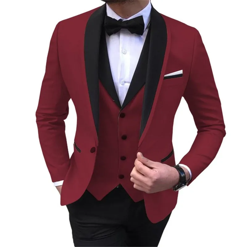Men's Suit 3 Pieces Casual Shawl Lapel Brown White Costume Homme for Wedding Tuxedos Groomsmen (Blazer+Vest+Pant) 
Men's Suit 3 Pieces Casual Shawl Lapel Brown White Costume Homme for Wedding Tuxedos Groomsmen (Blazer+Vest+Pant)