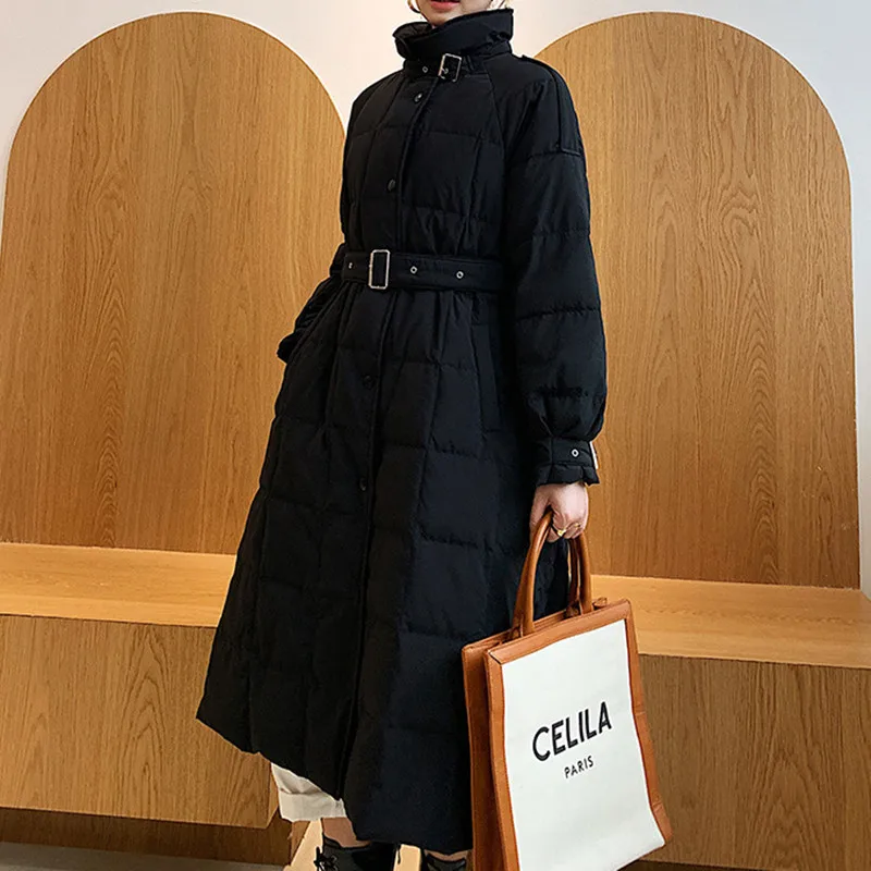 Johnature 2021 New Korean Warm Long Women Down Jacket Autumn Winter Solid Color Loose Sashes A-Line Coats
Johnature 2021 New Korean Warm Long Women Down Jacket Autumn Winter Solid Color Loose Sashes A-Line Coats