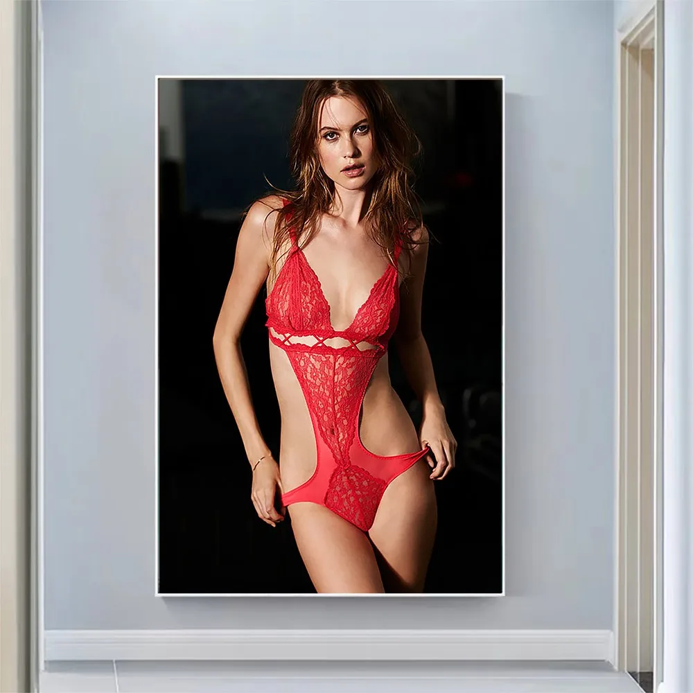 

Behati Prinsloo Sexy Model Pretty Girl Swimsuit Pose Wall Silk Cloth HD Poster Art Home Decoration Gift