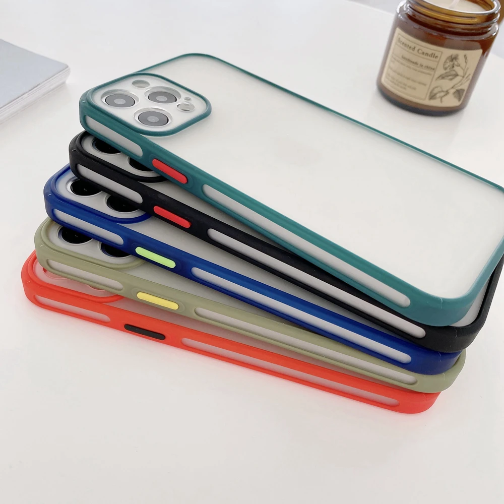 Fashion Hybrid Thin Bumper Phone Case for iPhone 11 12 Pro Max XR XS X 7 8 Plus Mini SE 2020 iPhone11 Matte Frosted Back Cover
Fashion Hybrid Thin Bumper Phone Case for iPhone 11 12 Pro Max XR XS X 7 8 Plus Mini SE 2020 iPhone11 Matte Frosted Back Cover