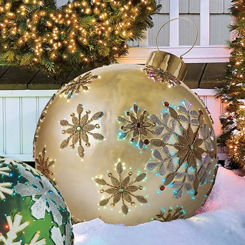 60CM Christmas Ball Decoration Outdoor Xmas Ornament Christmas Tree Decoration PVC Inflatable Balloon Home Christmas Gift Party
60CM Christmas Ball Decoration Outdoor Xmas Ornament Christmas Tree Decoration PVC Inflatable Balloon Home Christmas Gift Party