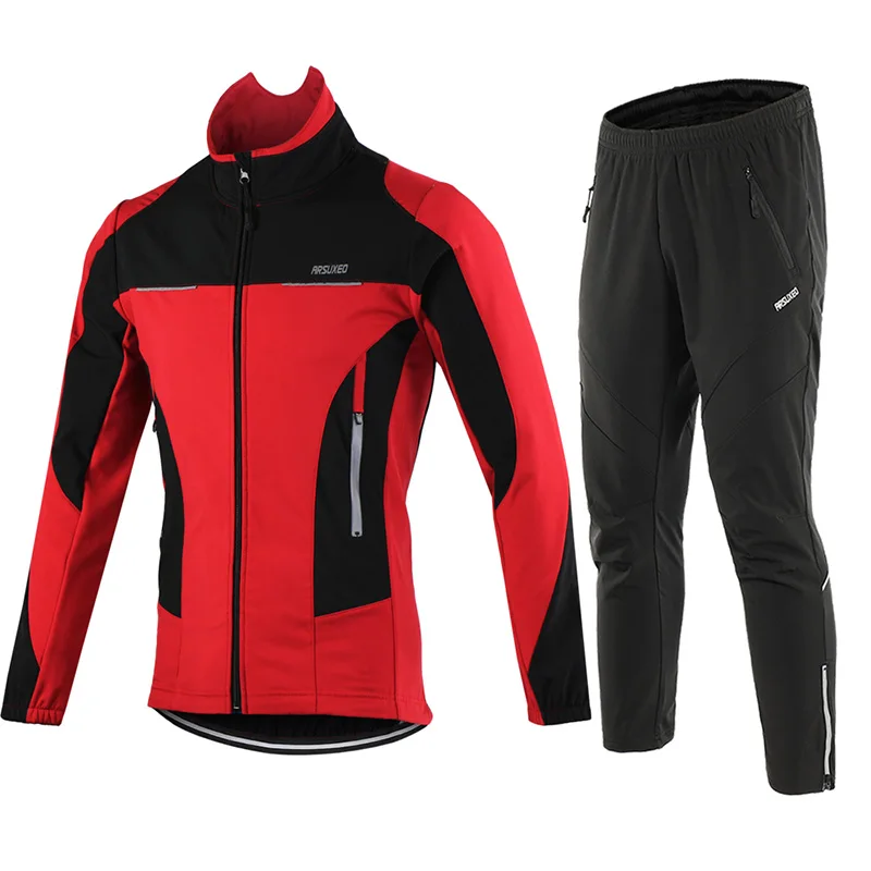ARSUXEO Reflective Autumn Winter Men Cycling Jacket Set Windproof Waterproof Thermal Bike Clothing Bicycle Wind Jacket MTB Pants
ARSUXEO Reflective Autumn Winter Men Cycling Jacket Set Windproof Waterproof Thermal Bike Clothing Bicycle Wind Jacket MTB Pants
