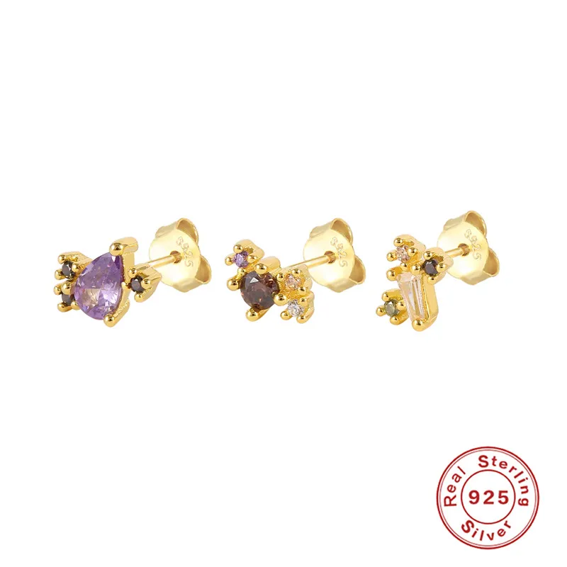 Серьги-гвоздики женские из серебра 925 пробы с цветным кубическим цирконием, 3 шт., ювелирные аксессуары ‒ серёжки
Серьги-гвоздики женские из серебра 925 пробы с цветным кубическим цирконием, 3 шт., ювелирные аксессуары ‒ серёжки