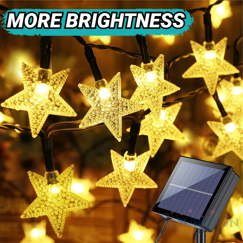 YLANT Solar Star String Light 8 Mode Solar Powered Twinkle Fairy Light Waterproof Star Light for Outdoor Gardens Lawn Christmas
YLANT Solar Star String Light 8 Mode Solar Powered Twinkle Fairy Light Waterproof Star Light for Outdoor Gardens Lawn Christmas