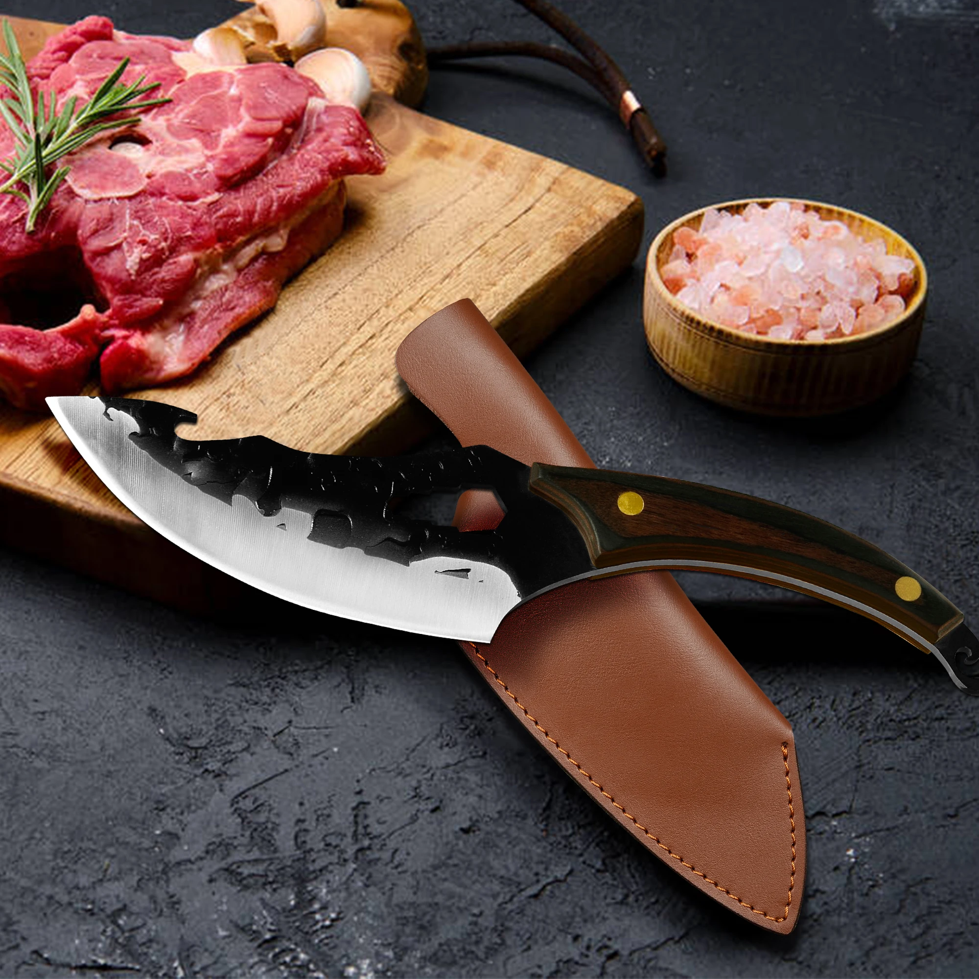 Full Tang 6.5 Inch Kitchen Knife With Sheath Case Gift Knife Stainless Steel Slicing Chef Vegetable Meat Knife Tool Wood Handle
Full Tang 6.5 Inch Kitchen Knife With Sheath Case Gift Knife Stainless Steel Slicing Chef Vegetable Meat Knife Tool Wood Handle
