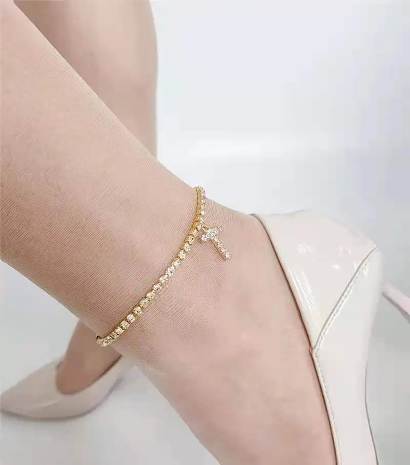 Crystal Zircon Initial Letter Ankle Bracelet Alphabet Anklets for Women Foot Chain Beach Leg Bracelets Boho Jewelry
Crystal Zircon Initial Letter Ankle Bracelet Alphabet Anklets for Women Foot Chain Beach Leg Bracelets Boho Jewelry