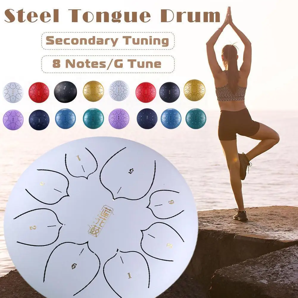 8 10 12inch Steel Tongue Drum 8 Tune Hand Pan Drum Yoga Meditation With Bag Drumsticks Percussion Drum Instruments Car N3c6
8 10 12inch Steel Tongue Drum 8 Tune Hand Pan Drum Yoga Meditation With Bag Drumsticks Percussion Drum Instruments Car N3c6