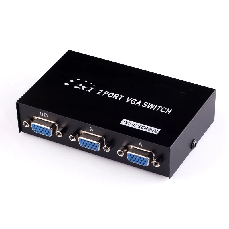 2 порта HD VGA SVGA переключатель для ЖК ПК телевизор монитор видео в 1