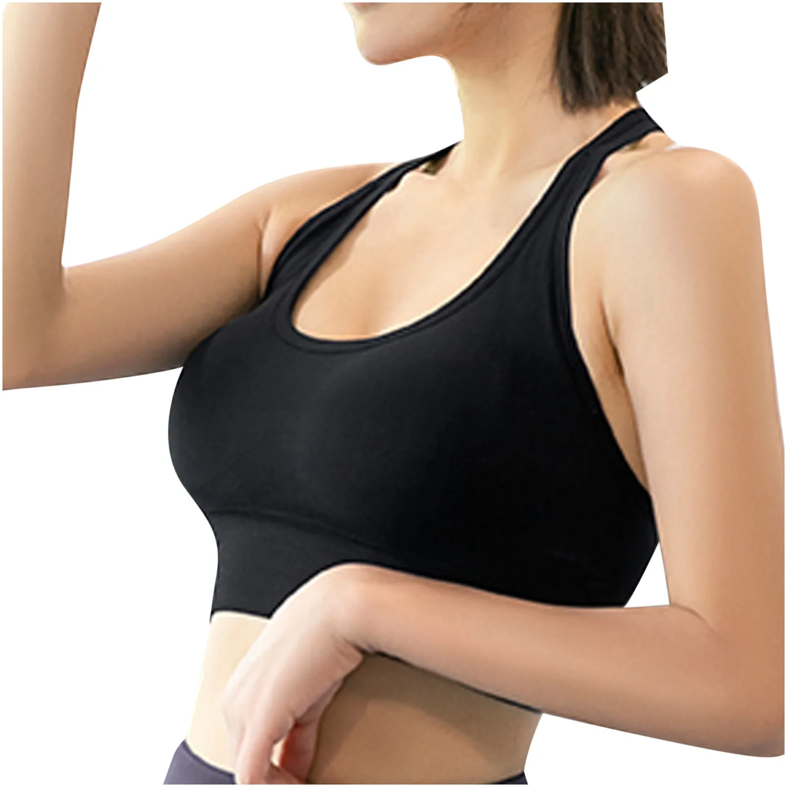 Женский эластичный бюстгальтер без косточек с V-образным вырезом, однотонный бюстгальтер, спортивный укороченный топ для йоги, дышащий спор...
Женский эластичный бюстгальтер без косточек с V-образным вырезом, однотонный бюстгальтер, спортивный укороченный топ для йоги, дышащий спор...