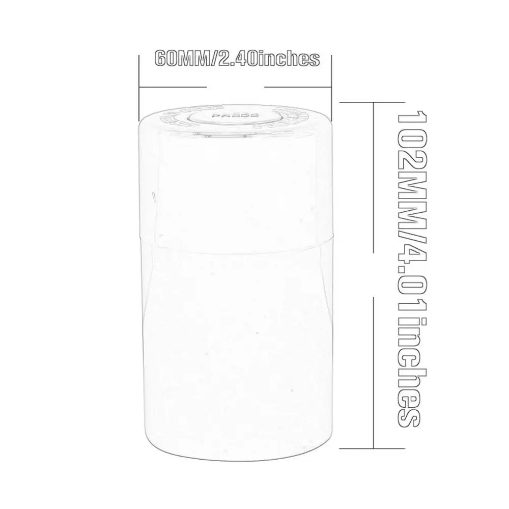 New Push-type Storage Tank Small Acrylic Vacuum Sealed Box Medicine Logo Custom Press | Дом и сад
