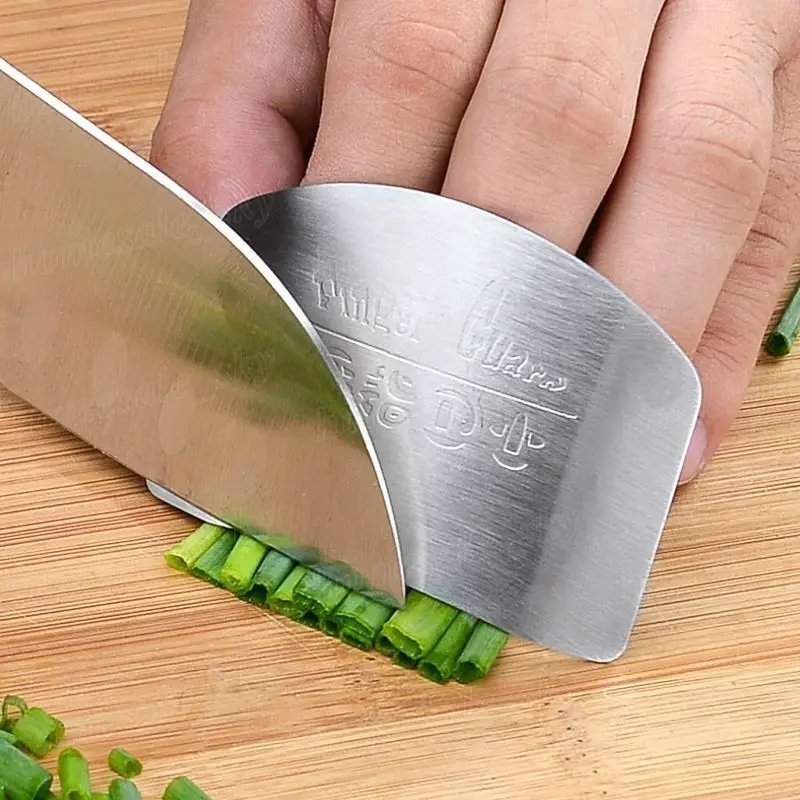 Stainless Steel Hand Finger Protector Knife Cut Slice Safe Guard Knife Cutting Vegetables Protection Kitchen Accessories
Stainless Steel Hand Finger Protector Knife Cut Slice Safe Guard Knife Cutting Vegetables Protection Kitchen Accessories