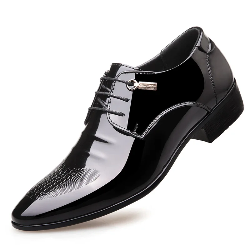 Korean style men's casual business weding formal dresses bright patent leather shoes lace up oxfords shoe chaussure homme zapato
Korean style men's casual business weding formal dresses bright patent leather shoes lace up oxfords shoe chaussure homme zapato