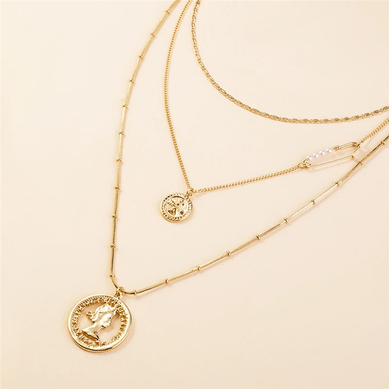 Multilayer Layered Pendant Necklace Golden Bohemian style Sexy Long Chain Y Necklace Ethnic style for Women Retro Jewelry
Multilayer Layered Pendant Necklace Golden Bohemian style Sexy Long Chain Y Necklace Ethnic style for Women Retro Jewelry