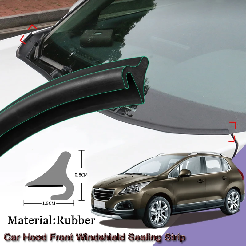 Rubber Car Seal Strip Windshied Spoiler Filler Protect Edge Weatherstrip Strips Stikcer Accessories For Peugeot 3008 2014-2020
Rubber Car Seal Strip Windshied Spoiler Filler Protect Edge Weatherstrip Strips Stikcer Accessories For Peugeot 3008 2014-2020