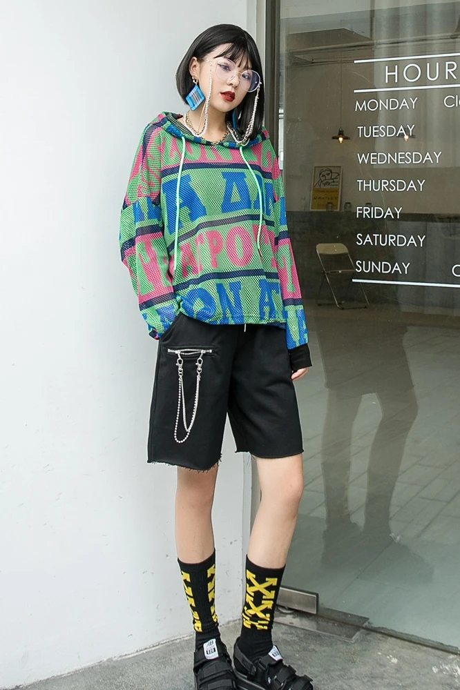 QING MO Women Breathable Mesh Sweatshirt 2021 Spring Women Patchwork Color Sweatshirt Female Drawstring Sweatshirt ZQY6899
QING MO Women Breathable Mesh Sweatshirt 2021 Spring Women Patchwork Color Sweatshirt Female Drawstring Sweatshirt ZQY6899