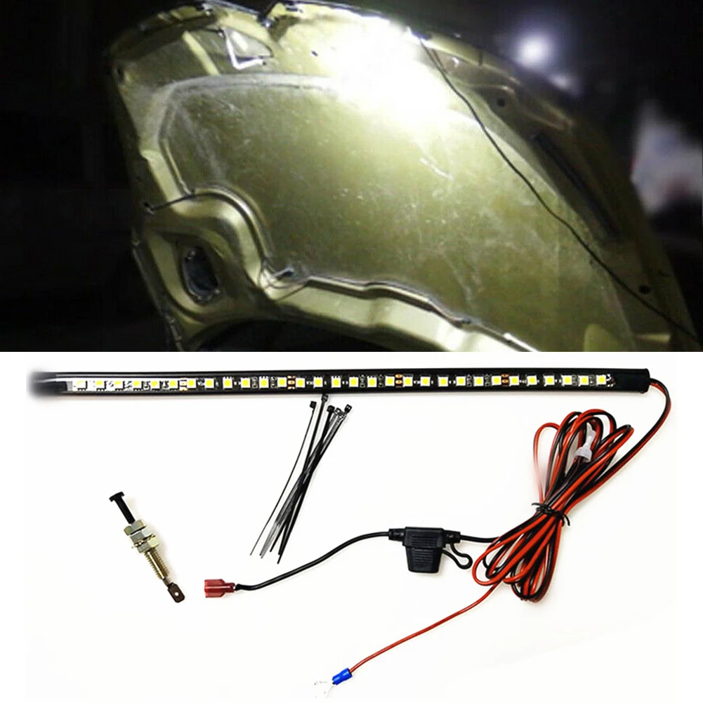 White Under Hood LED Light Kit With Automatic on/off Super Bright Light Bar for Automobile Work Maintenance Lighting
White Under Hood LED Light Kit With Automatic on/off Super Bright Light Bar for Automobile Work Maintenance Lighting