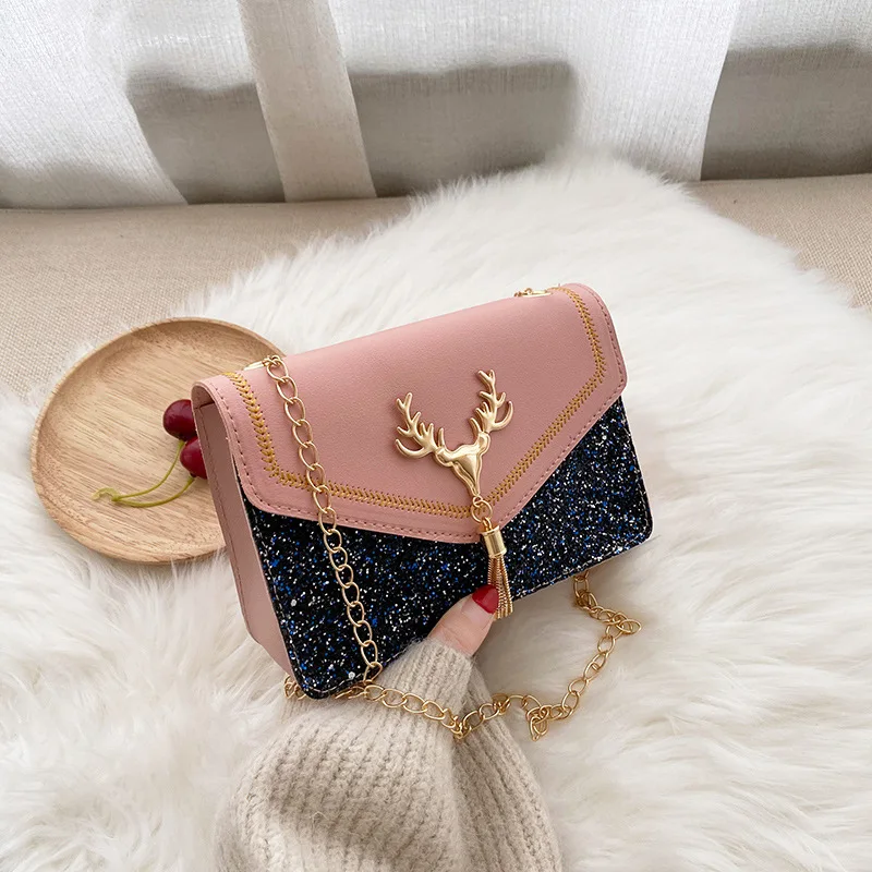 Women Texture All-match Glitter Tassel Small Square Bag Female 2021 New Arrivals Women Shoulder Bag PU Leather Women Hand Bag 
Women Texture All-match Glitter Tassel Small Square Bag Female 2021 New Arrivals Women Shoulder Bag PU Leather Women Hand Bag