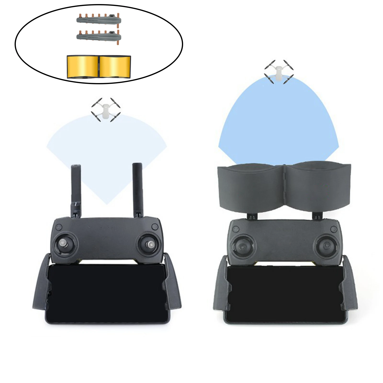 RC Yagi Antenna Replaces for Mavic Air/Mavic mini/Mavic 1/Mavic 2 Drone 
RC Yagi Antenna Replaces for Mavic Air/Mavic mini/Mavic 1/Mavic 2 Drone