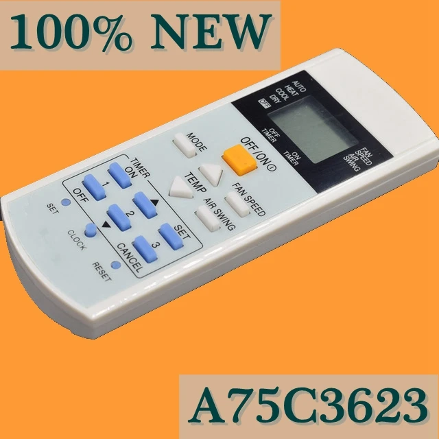 Пульт дистанционного управления для кондиционера Panasonic A75C3623 A75C3297 A75C2817 A75C2825 A75C2841 A75C2925 A75C3625 A75C4448 A75C2841
Пульт дистанционного управления для кондиционера Panasonic A75C3623 A75C3297 A75C2817 A75C2825 A75C2841 A75C2925 A75C3625 A75C4448 A75C2841