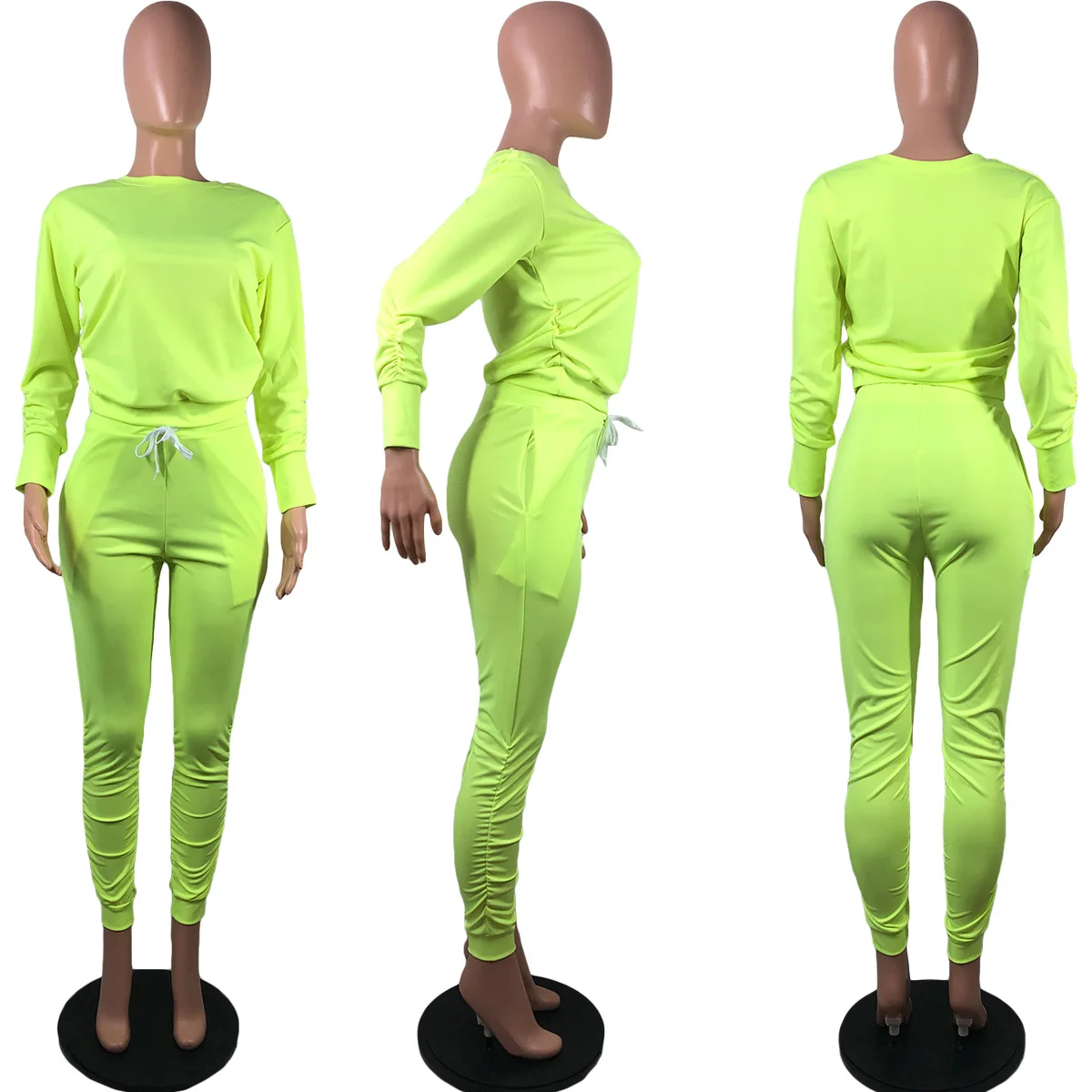 2021 Summer New Style Women's Fashion Solid Color Casual Pleated Sweatpants Two-Piece Suit with Pockets
2021 Summer New Style Women's Fashion Solid Color Casual Pleated Sweatpants Two-Piece Suit with Pockets