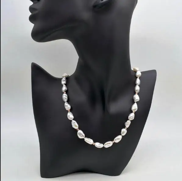 

Favorite Pearl Jewelry Natural Real White Freshwater Pearl Wedding Necklace Charming Women Gift Various Dressing Styles