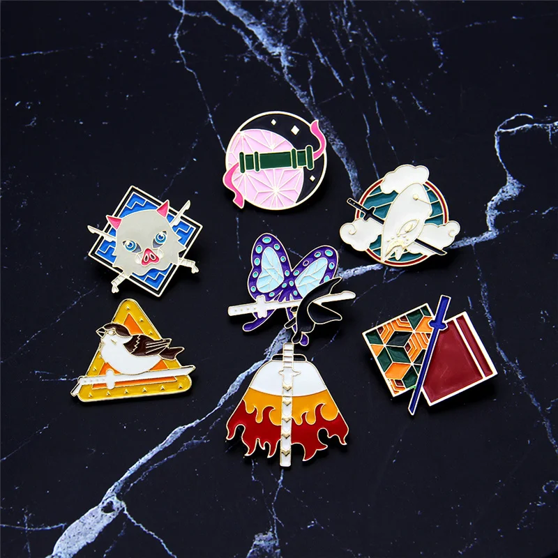 Anime Demon Slayer: Kimetsu no Yaiba Metal Enamel Pin Lapel Pins Badges for Clothes Bag Shirt Hat Decorative Anime Jewelry
Anime Demon Slayer: Kimetsu no Yaiba Metal Enamel Pin Lapel Pins Badges for Clothes Bag Shirt Hat Decorative Anime Jewelry