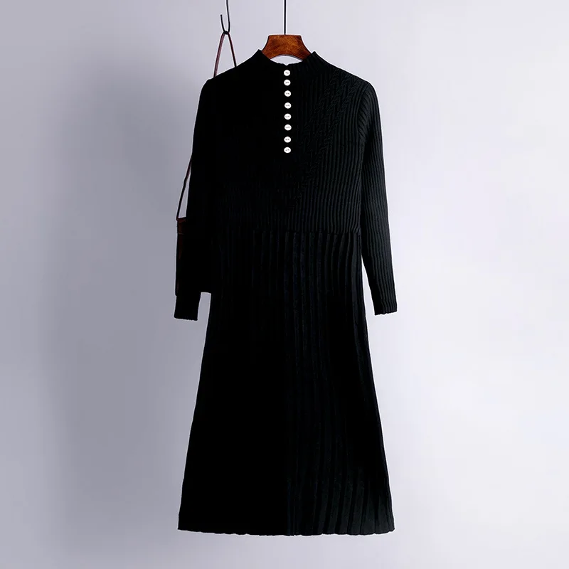 2020 Autumn And Winter Women Sweater Korean-style Elasticity Slim Fit Jersey Dress Elegant Fashion Dress
2020 Autumn And Winter Women Sweater Korean-style Elasticity Slim Fit Jersey Dress Elegant Fashion Dress
