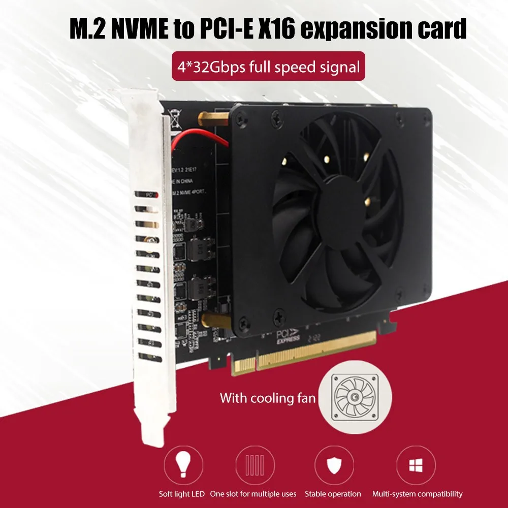 Плата адаптера M.2 NVME к PCI-E X8 X16 с интерфейсами M.2 M-Key, M.2 NVME Плата расширения для 2/4/2230/2242 M.2 SSD
Плата адаптера M.2 NVME к PCI-E X8 X16 с интерфейсами M.2 M-Key, M.2 NVME Плата расширения для 2/4/2230/2242 M.2 SSD