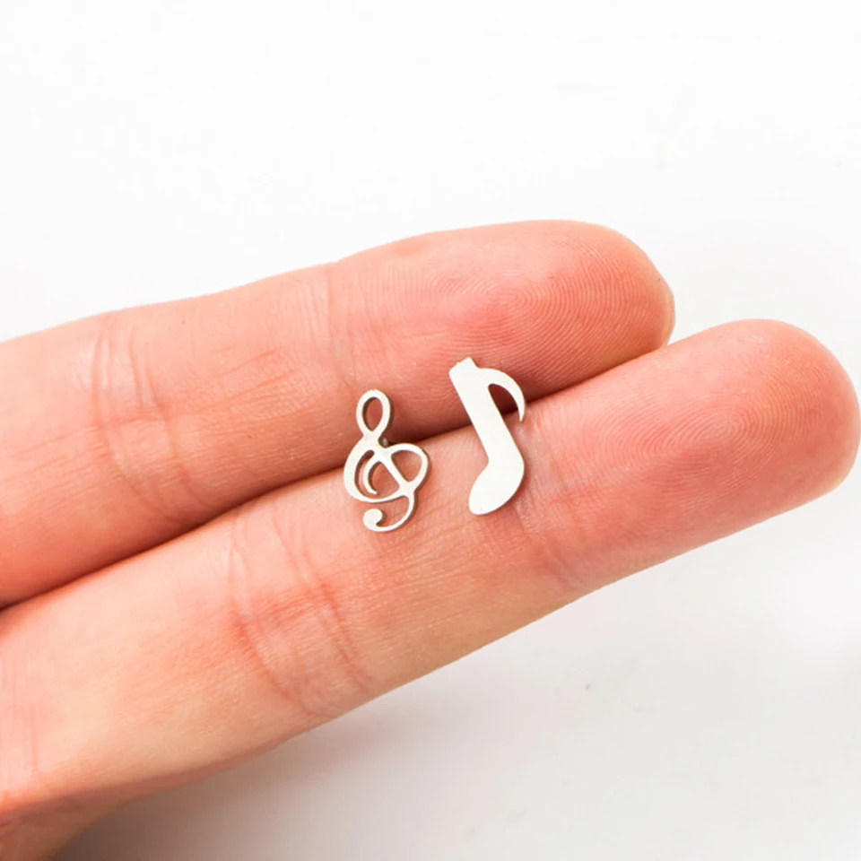 Chevron Moon Star Music Stud Earring Bowknot Scissor Minimalist Geomeric Stud Earrings for Women Stainless Steel Gold Jewelry
Chevron Moon Star Music Stud Earring Bowknot Scissor Minimalist Geomeric Stud Earrings for Women Stainless Steel Gold Jewelry