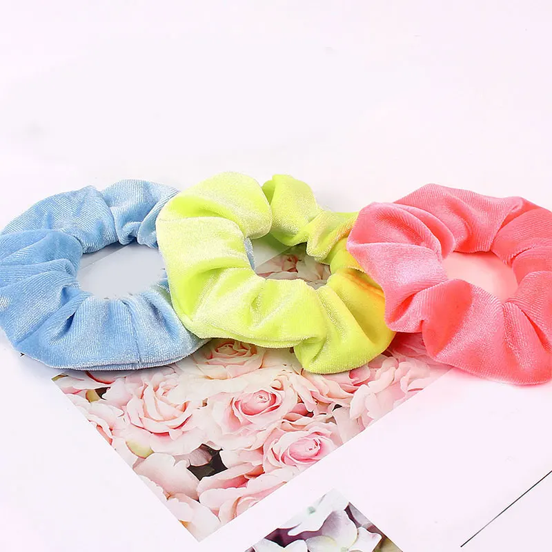 Fluorescence Bright Color Velvet Scrunchies Elastic Hair Ties Band Ponytail For Hair Ring Rope Rubber Band Hair accessories
Fluorescence Bright Color Velvet Scrunchies Elastic Hair Ties Band Ponytail For Hair Ring Rope Rubber Band Hair accessories