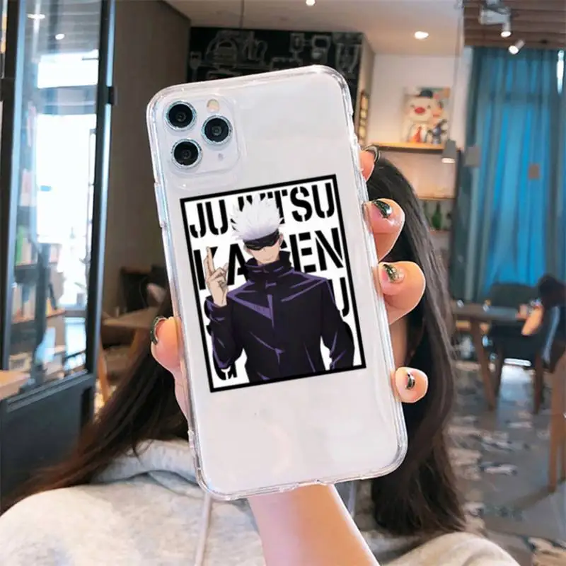 Hot Anime Jujutsu Kaisen Phone Case Transparent for iPhone 6 7 8 11 12 s mini pro X XS XR MAX Plus cover funda shell
Hot Anime Jujutsu Kaisen Phone Case Transparent for iPhone 6 7 8 11 12 s mini pro X XS XR MAX Plus cover funda shell