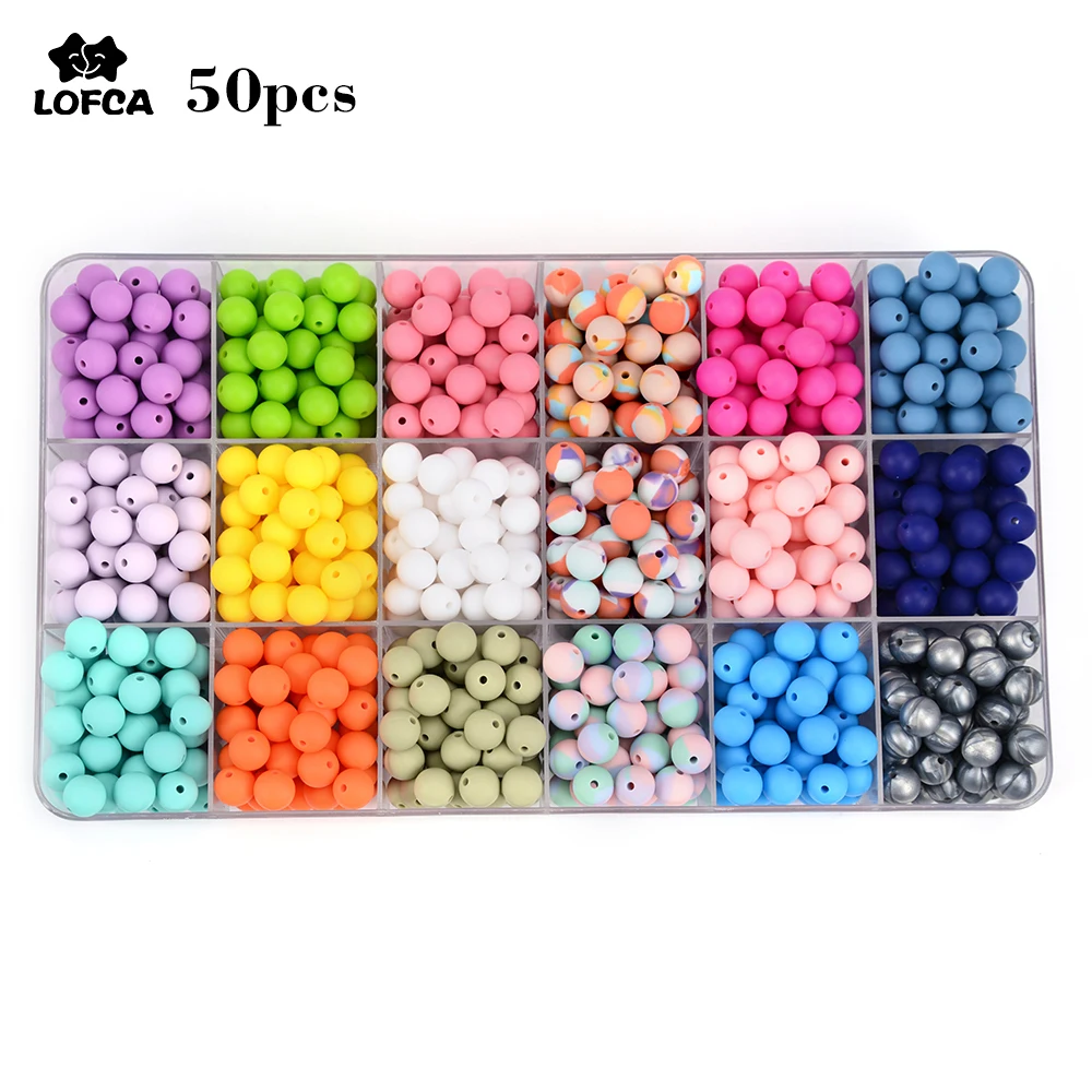 LOFCA Silicone Beads12mm 50pcs/lot Teething Necklace Round Silicone Bead Baby Teether Toy Silicone BPA Free Newborn Nursing
LOFCA Silicone Beads12mm 50pcs/lot Teething Necklace Round Silicone Bead Baby Teether Toy Silicone BPA Free Newborn Nursing