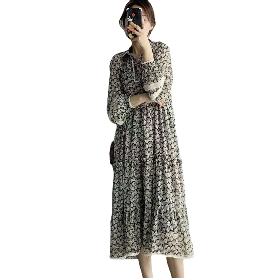 Silk floral dress women's 2021 spring and summer new high waist French lace dress
Silk floral dress women's 2021 spring and summer new high waist French lace dress