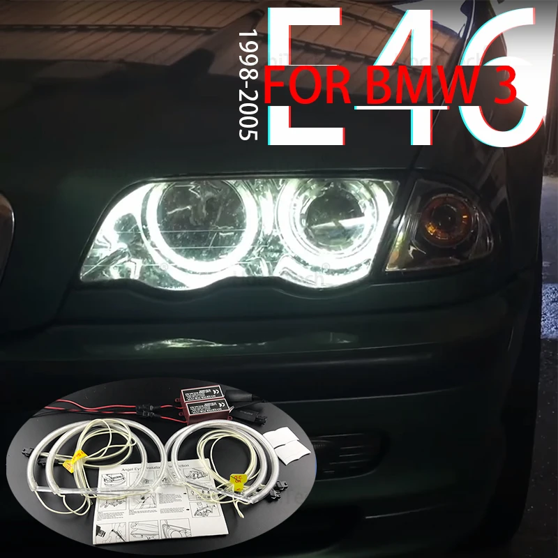 Hight Quality CCFL Angel Eyes Kit Warm White Halo Ring for BMW 3 Series E46 325i 325xi 330i 330xi 1999-2005 Demon Eye
Hight Quality CCFL Angel Eyes Kit Warm White Halo Ring for BMW 3 Series E46 325i 325xi 330i 330xi 1999-2005 Demon Eye