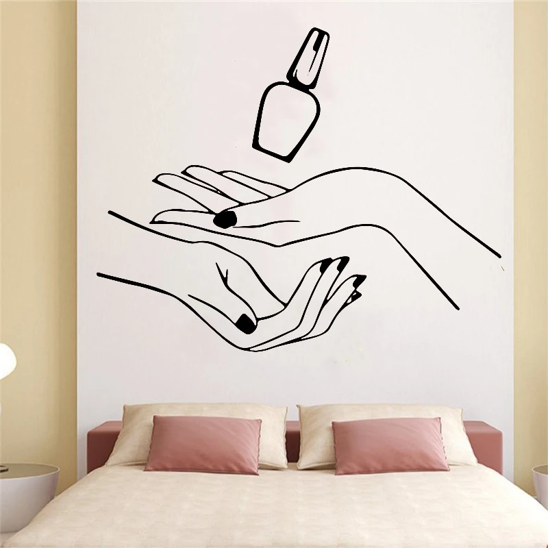 Nails Beauty Salon Wall Sticker For Nail Salon Girls Bedroom Decor Vinyl Art Rooms Decoration Decal Mural stickers on the wall
Nails Beauty Salon Wall Sticker For Nail Salon Girls Bedroom Decor Vinyl Art Rooms Decoration Decal Mural stickers on the wall