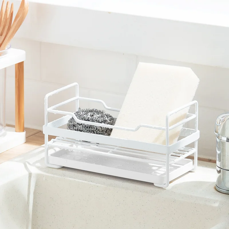Sponge Drain Storage Rack Dishcloth Holder Kitchen Sink Organizer Rag Chopstick Holder Desktop Iron Shelf Bathroom Organizer
Sponge Drain Storage Rack Dishcloth Holder Kitchen Sink Organizer Rag Chopstick Holder Desktop Iron Shelf Bathroom Organizer